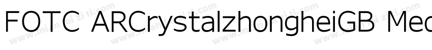 FOTC ARCrystalzhongheiGB Medium字体转换